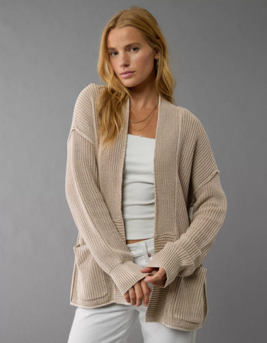 AE Shaker Stitch Cardigan