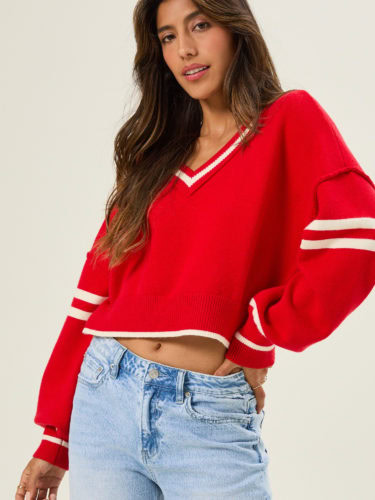 Altard State Red Varsity Sweater