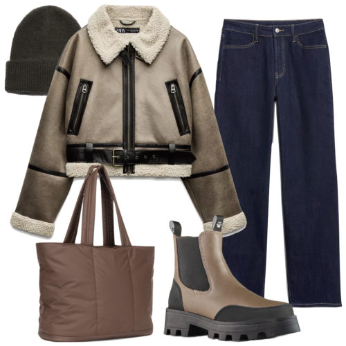 Cold Weather Boots Outfit Idea 2024