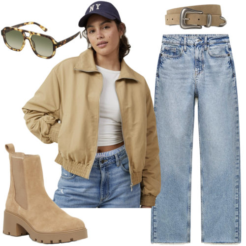 Daytime Casual Boots Outfit 2024