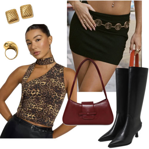 Nighttime Dressy Boots Outfit 2024