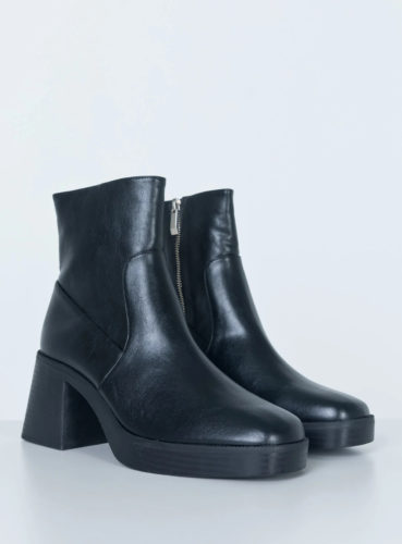 PP Black platform ankle boots