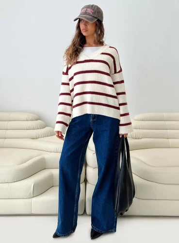 Striped sweater from Princess Polly