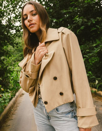 Tillys cropped trench coat