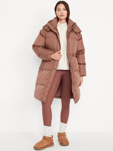 old navy long puffer jacket