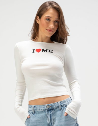 Tillys I love me baby tee