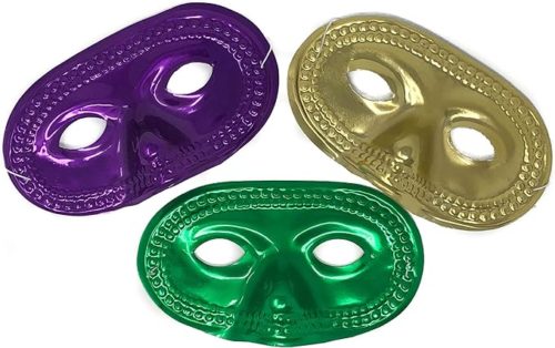 Mardi gras metallic masquerade mask from amazon