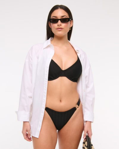 AF curve love black bikini