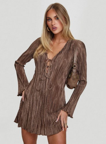 pp mocha mini dress